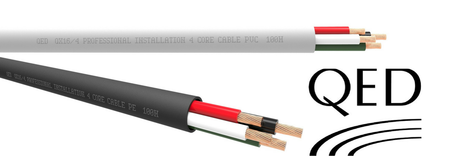 QED QX 16/2 and QX 16/4 custom install speaker cables