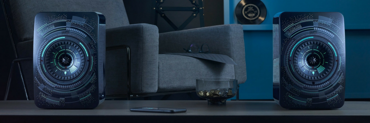 KEF LS50 wireless speakers Nocturne edition by Marcel Wanders