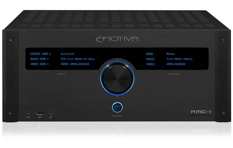 True cinema sound at home with Emotiva RMC-1 16 channel processor