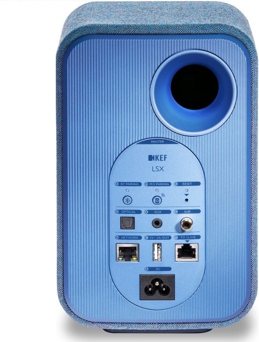 REAR OF KEF LSX CONNECTIONS