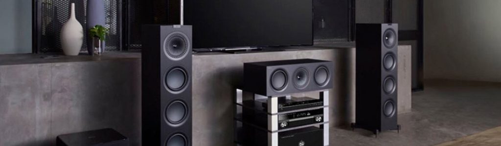 KEF Q650C with Q750 floorstanding speakers